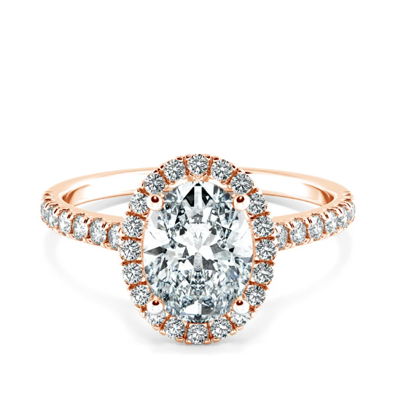 Nhẫn đính hôn Halo đai tấm NCH8501 1